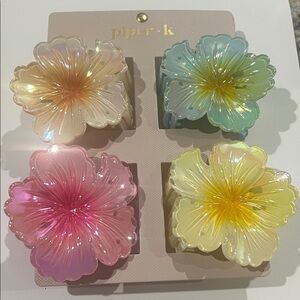 Piper K Hawaiian Plumeria floral Hair Claw Clips Viral Summer Vibes